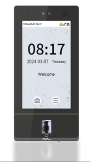 CONTROL DE ACCESO Y ASISTENCIA ZKTECO SENSEFACE 7A MULTIBIOMETRICO / 10,000 ROSTROS / 10,000 HUELLAS / 50,000 TARJETAS DE 125KHZ / WIFI 2.4GHZ / TCP/IP / PANTALLA TACTIL DE 7 PULGADAS / PROTECCION IP65 / SOFTWARE COMPATIBLE ZLINK / ZKBIO CVSECURITY ...-Control de Asistencia-ZKTECO-SENSEFACE 7A-Bsai Seguridad & Controles