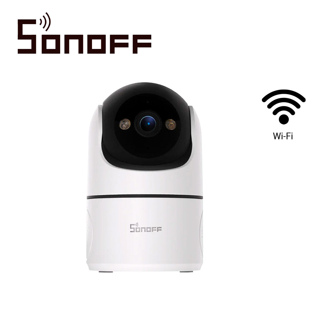 CAMARA DE SEGURIDAD PARA INTERIORES SONOFF / RESOLUCION FULL HD DE 1080P/ WIFI 2.4 GHZ / AUDIO BIDIRECCIONAL/ CON IA QUE DETECTA EL MOVIMIENTO HUMANO/ REQUIERE ADAPTADOR DE ENERGIA / ADAPTADOR NO INCLUIDO [CAM-PT2]