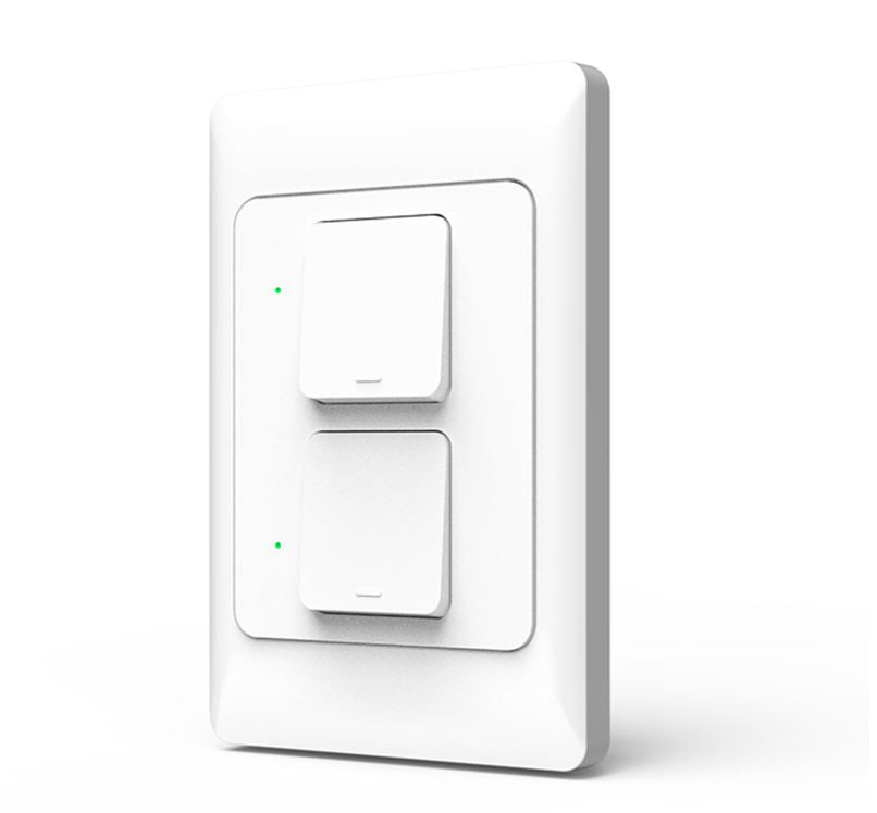 SWITCH APAGADOR WIFI 2.4 GHZ DUOSMART A21 / 2 BOTONES-UNIDADES / COMPATIBLE CON ALEXA Y GOOGLE HOME / TEMPORIZADORES / ESCENAS DE AUTOMATIZACION / CABLE NEUTRO OPCIONAL-Duosmart-DUOSMART-Bsai Seguridad & Controles
