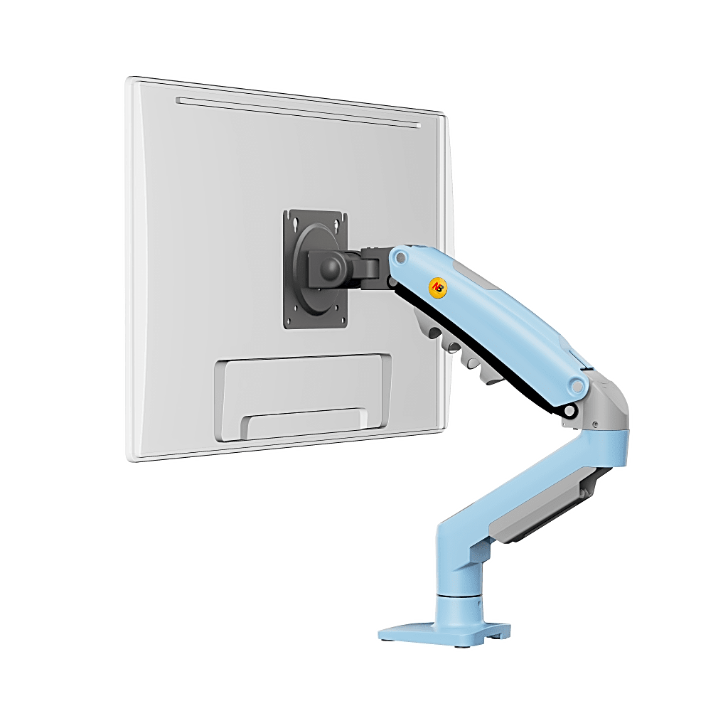 BRAZO AJUSTABLE PARA MONITOR ERGONÓMICO / COMPATIBLE CON MONITORES DE 17" - 30" / CAPACIDAD DE PESO HASTA 9 KG / ROTACIÓN 360° / INCLINACIÓN +85° A -30° / GIRO 180° / AJUSTE DE RESORTE DE GAS / COLOR AZUL-Monitores Pantallas y Mobiliario-NB-EPCOM-Bsai Seguridad & Controles