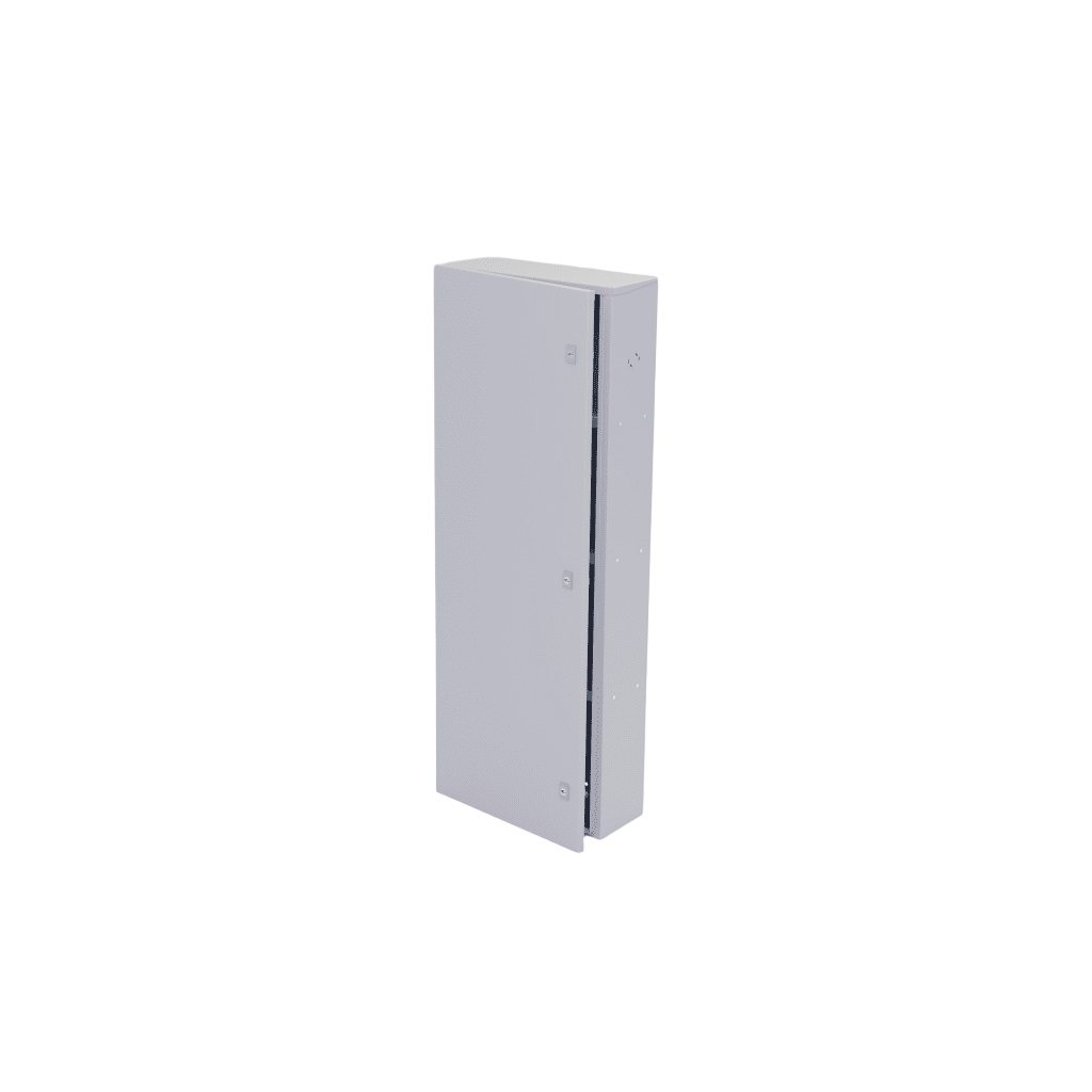 GABINETE PARA INSTALACIÓN DE 4 BATERÍAS , FABRICADO EN LÁMINA GALVANIZADA, ACCESORIOS PARA POSTE (NO INCLUIDOS)-Baterías y Cargadores-EPCOM INDUSTRIAL-Bsai Seguridad & Controles