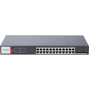 SWITCH GIGABIT POE+ / ADMINISTRABLE / 24 PUERTOS 1000 MBPS POE+ / 4 PUERTOS SFP / CONFIGURACIÓN NUBE HIK-PARTNERPRO / MODO EXTENDIDO HASTA 300 METROS / 370 W-Energía-HIKVISION-Bsai Seguridad & Controles