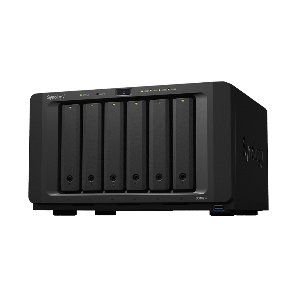 NAS SYNOLOGY DISKSTATION DS1621+ | 6 BAHÍAS | PROCESADOR AMD RYZEN V1500B | 4 GB DDR4 ECC | EXPANSIÓN HASTA 16 BAHÍAS | 2 RANURAS M.2 NVME | PUERTO 10GBE RJ-45 | COMPATIBILIDAD RAID | BTRFS | VIRTUALIZACIÓN | CACHÉ SSD.-Servidores / Almacenamiento-SYNOLOGY-Bsai Seguridad & Controles