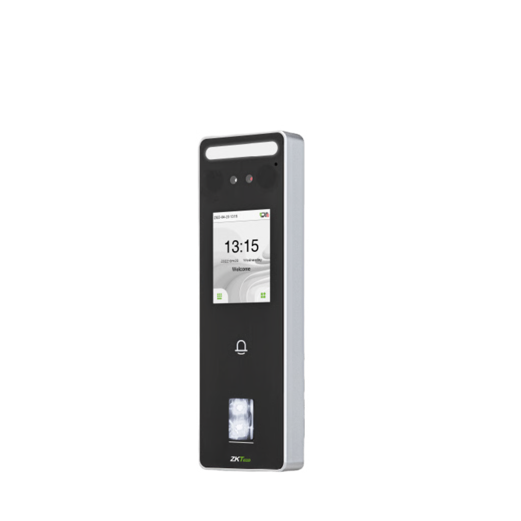 TERMINAL BIOMÉTRICA FACIAL / 500 ROSTROS 3,000 HUELLAS / PANTALLA 2.4" / IP65 / ADMS / ZKBIO ZLINK