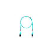 JUMPER DE FIBRA OPTICA MULTIMODO 50/125 OM4, LC-LC DUPLEX, LSZH, COLOR AQUA, 3 METROS (9.84 PIES)