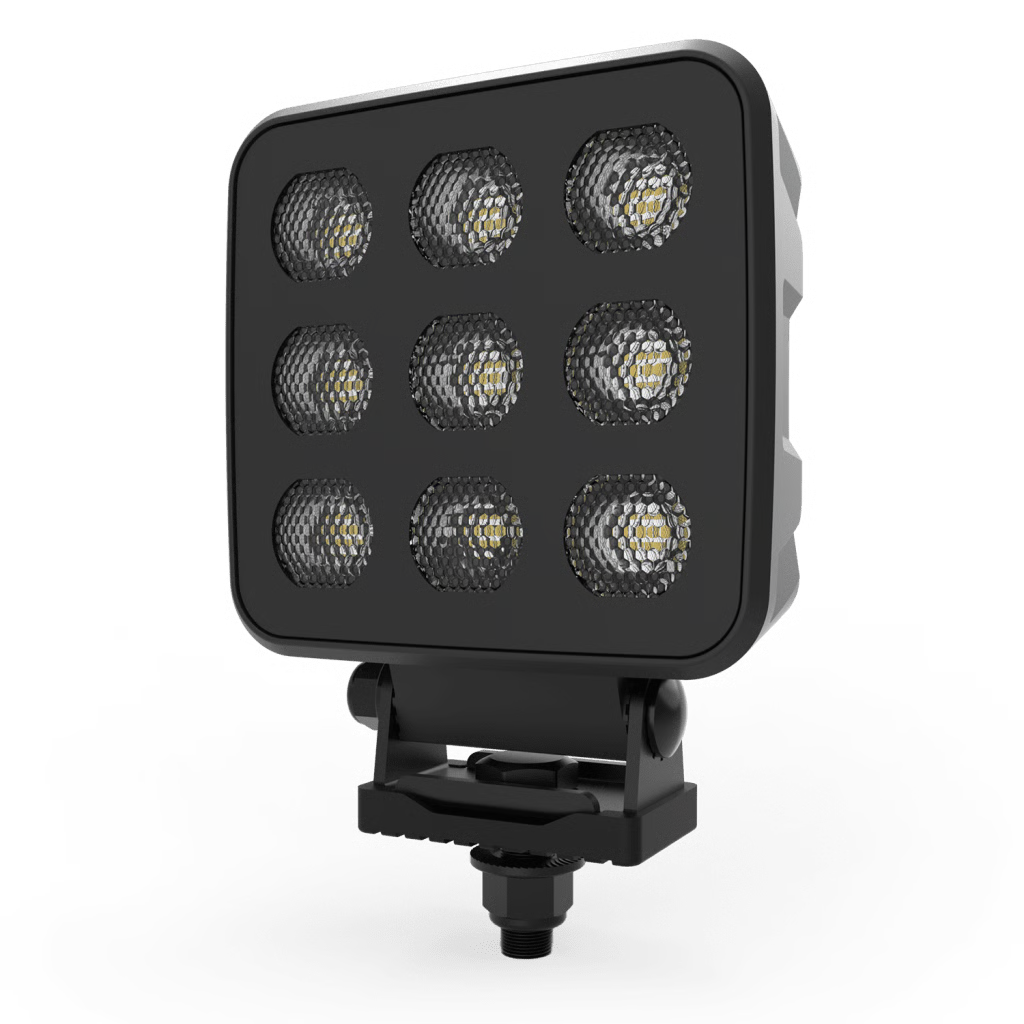 LUZ DE TRABAJO ULTRA BRILLANTE CUADRADA, 9 LED, 6803 LÚMENES, 12-24 VCD