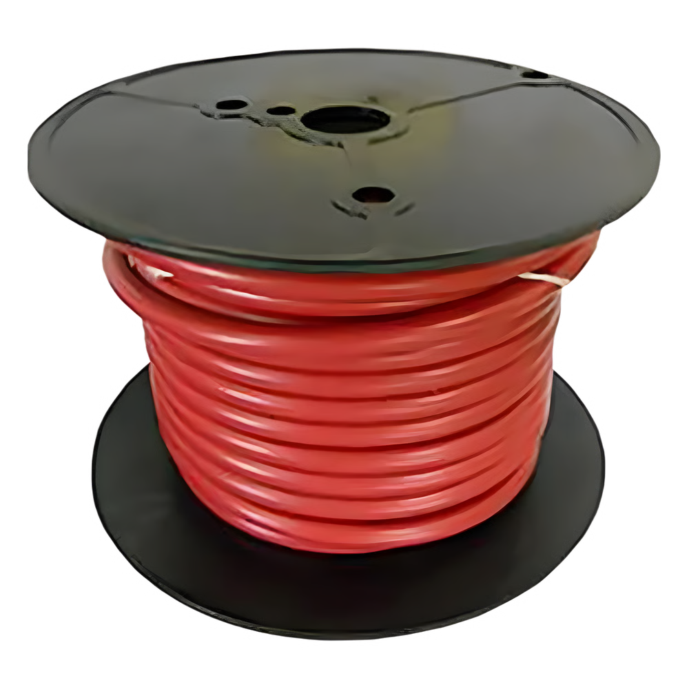 CABLE PARA BATERÍA MARINA COBRA 6 AWG / 100 PIES / CUBIERTA PVC RETARDANTE DE LLAMA ROJA / COBRE ESTAÑADO CLASE K / 600V / TEMPERATURA 105°C SECO Y 75°C HÚMEDO / CUMPLE UL 1426, UL LISTED BC-5W2 Y ABYC
