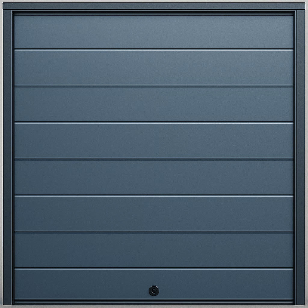 PUERTA D / GARAGE D / ALTA CALIDAD / LINEA CENTRAL / COLOR GRIS /  ACABDO DELUXE / 10X9 PIES / AISLADA / ESTILO AMERICANA.
