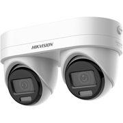 PANOVU SERIES / LENTE DUAL DE 4 MEGAPIXEL / 2 LENTES FIJOS DE 2.8 MM / RECOMENDADO PARA PASILLOS O ESQUINAS / IP67 / IK10 / POE / WDR 120 DB / 10 MTS IR / ENTRADA Y SALIDA DE AUDIO Y ALARMA / MICROSD