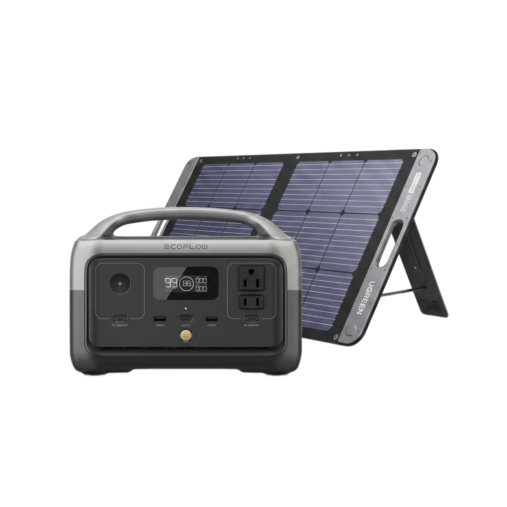 ESTACIÓN DE ENERGÍA PORTÁTIL / 256 WH LFP / INVERSOR ONDA SINUSOIDAL PURA 300 W / PANEL SOLAR 200 W / USB-C 60 W / IP67 / WI-FI