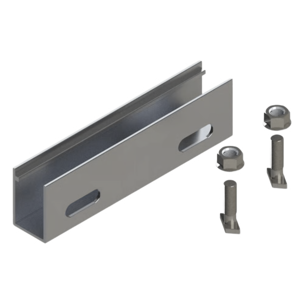 N CONNECTOR / COPLE DE ALUMINIO PARA N RAIL 4.72 / ACERO INOXIDABLE /