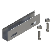 N CONNECTOR / COPLE DE ALUMINIO PARA N RAIL 4.72 / ACERO INOXIDABLE /