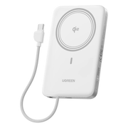 BANCO DE ENERGÍA MAGNÉTICO INALÁMBRICO / 10000 MAH / 30W USB-C PD+PPS / CABLE USB-C INTEGRADO 30W / CARGA INALÁMBRICA MAGNÉTICA 15W / DOBLE CELDA 5000 MAH / PANTALLA LED / 39.2 WH