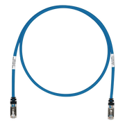 PATCH CORD CAT6A, BLINDADO S/FTP, CM/LS0H, 20 METROS (65.62 PIES), COLOR AZUL