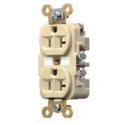 CONTACTO DÚPLEX 20 A 125 V / 2 POLOS 3 HILOS / COLOR MARFIL /NEMA 5-20R /GRADO INDUSTRIAL.-Área Eléctrica-HUBBELL-Bsai Seguridad & Controles