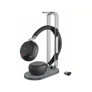 DIADEMA INALAMBRICA BH76 PLUS WITH CHARGING STAND UC BLACK USB C/A DE YEALINK CON ANC HÍBRIDA Y ESTACIÓN DE CARGA PREMIUM