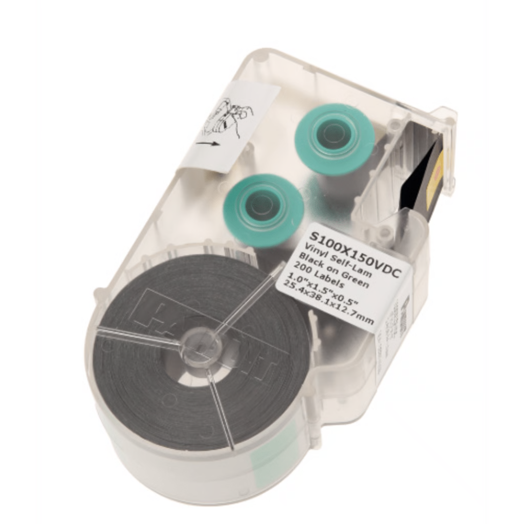 CASETE DE ETIQUETA AUTO-LAMINADA PARA CABLEADO DE REDES DE COBRE, FIBRA OPTICA O ELECTRICO, 200 ETIQUETAS