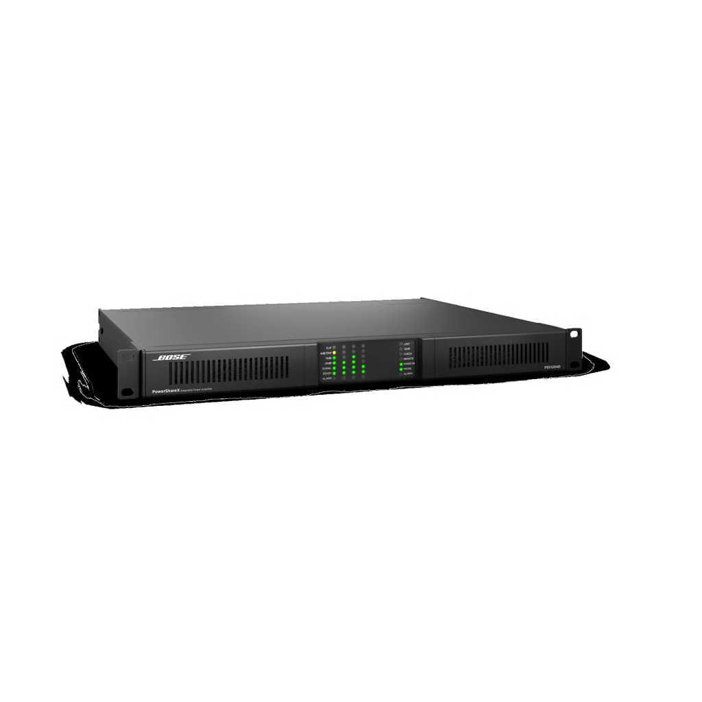 AMPLIFICADOR DE AUDIO POWERSHAREX | 4X300W | POTENCIA ADAPTABLE | DSP | DANTE | BAJA IMPEDANCIA | 70/100V