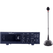 KIT DE AMPLIFICADOR DE 120W MODELO EPB120E | MÁS MICRÓFONO DE CUELLO DE GANSO MODELO EP338