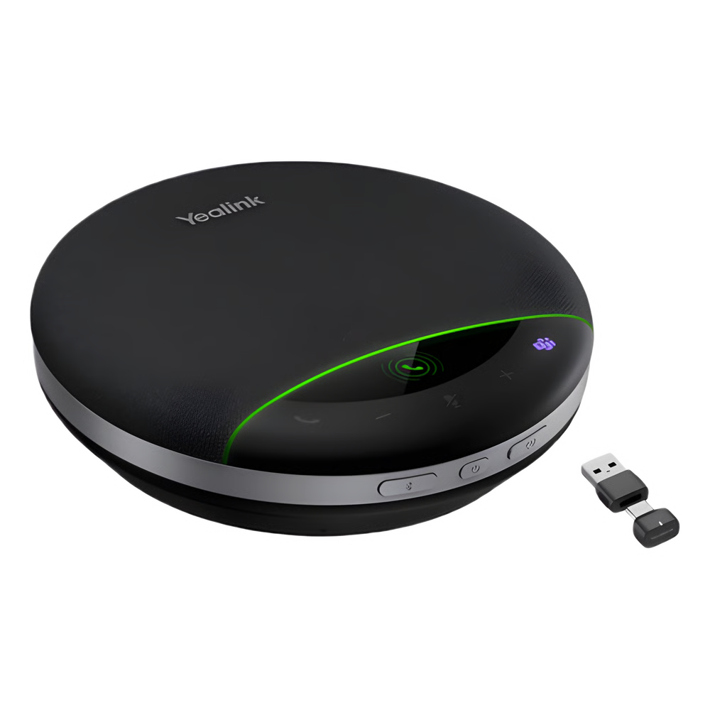 ALTAVOZ USB SP96 DE YEALINK CON ARREGLO DE MICRÓFONOS Y CAPTURA DE VOZ 360°