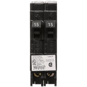 INTERRUPTOR AUTOMÁTICO DUPLEX ENCHUFABLE TIPO QT 2 POLOS, 20-20 AMP