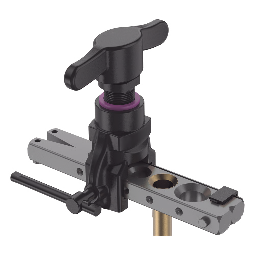 HERRAMIENTA DE ABOCARDADO CÓNICO EXCÉNTRICO HFT6 / PARA TUBOS 1/4" A 3/4" / MANGO GIRATORIO CÓMODO / CUERPO DE ALUMINIO / CALIBRADOR LATERAL / ABOCARDADO PRECISO / LIGERA 0.93 KG