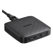 CARGADOR DE ESCRITORIO DE 100W / 4 PUERTOS DE CARGA RÁPIDA / 4 USB-C / 2 USB-A / TECNOLOGÍA GAN II +SIC / POWER DELIVERY 3.0 / QUICK CHARGE 4.0 / CHIP CONFIABLE Y CARGA INTELIGENTE / OPTIMIZA LA EXPERIENCIA DE CARGA