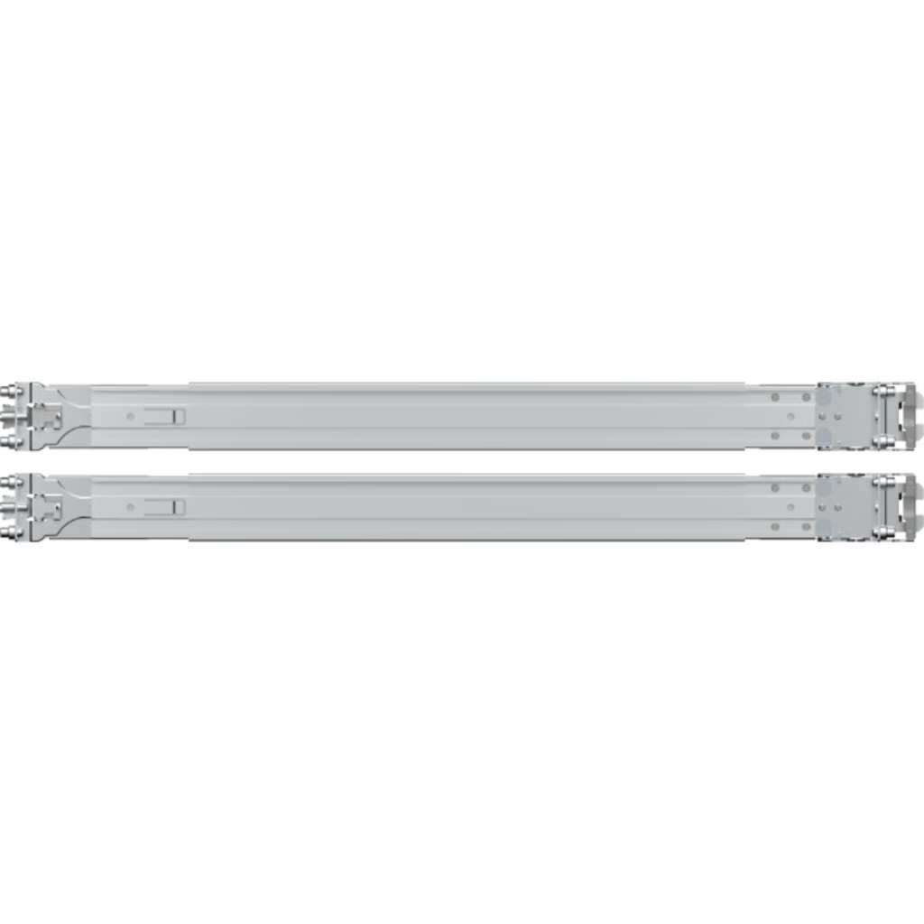 KIT DE RIELES PARA RACK SYNOLOGY RKS-01 | COMPATIBLE CON SERVIDORES DE MONTAJE EN RACK | ANCHO DE PILAR ≥450 MM | ANCHO DE PANEL ≥480 MM | PROFUNDIDAD DE MONTAJE 553-834 MM | ORIFICIOS CUADRADOS ≥9.5 MM | ORIFICIOS REDONDOS ≥7.1 MM.