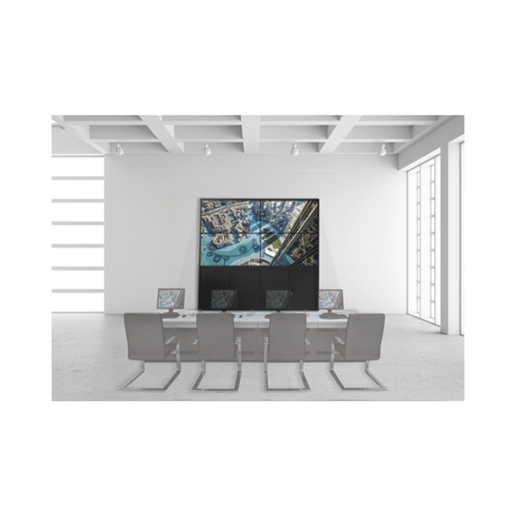 KIT VIDEOWALL 2X2 / INCLUYE 4 PANTALLAS DE 55" / DECODER / BASE DE PISO / ACCESORIOS DE INSTALACIÓN-Monitores Pantallas y Mobiliario-HIKVISION-Bsai Seguridad & Controles