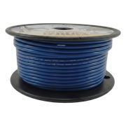 CABLE ELÉCTRICO COLOR AZUL CALIBRE 14 / UL 1015-1230 / 600 VOLTS / 105°C SECO 75°C HÚMEDO / COBRE ESTAÑADO CLASE K / AISLANTE PVC RETARDANTE DE LLAMA VW-1 / RESISTENTE A HUMEDAD ABRASIÓN ÁCIDO COMBUSTIBLE DIESEL