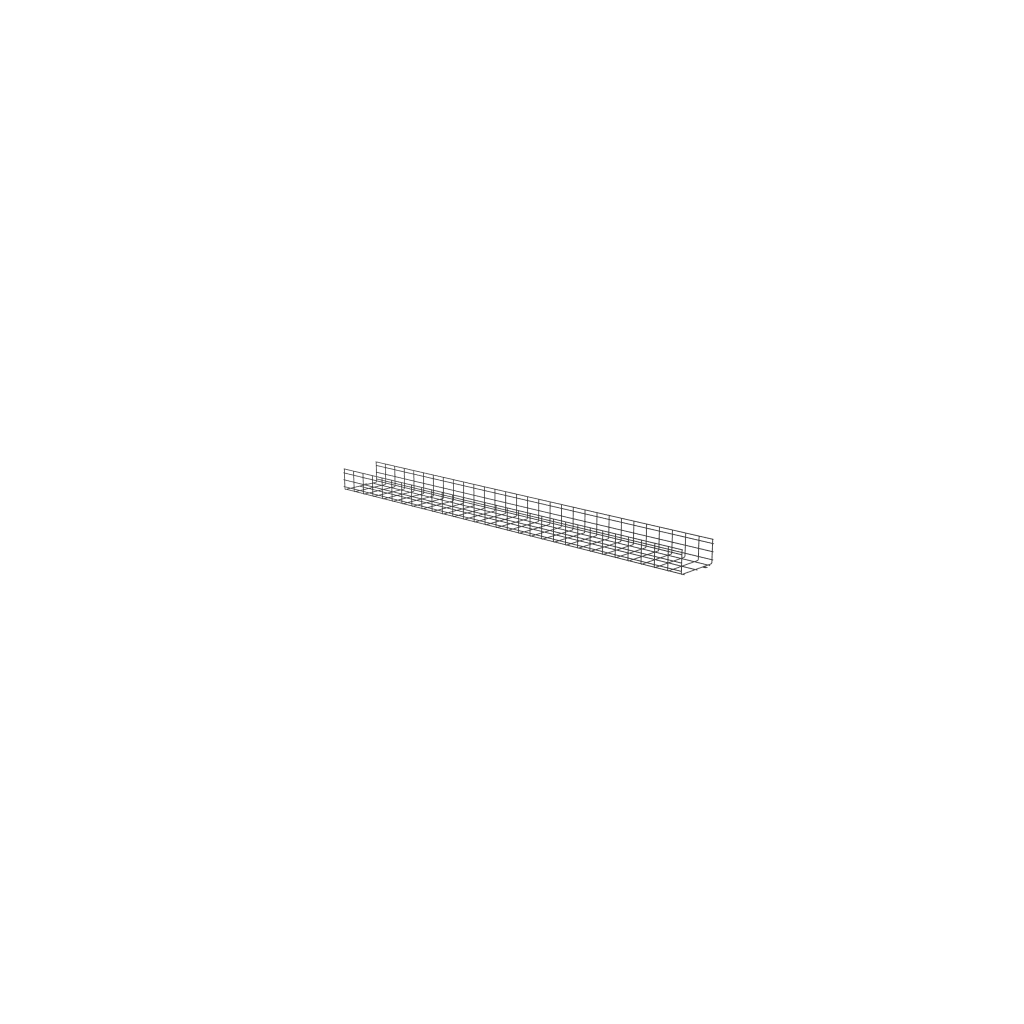 CHAROLA WIRE BASKET DE 12 IN (304 MM) DE ANCHO, 6 IN (152 MM) DE ALTO, 3 M DE LARGO, HASTA 626 CABLES CAT6, COLOR NEGRO