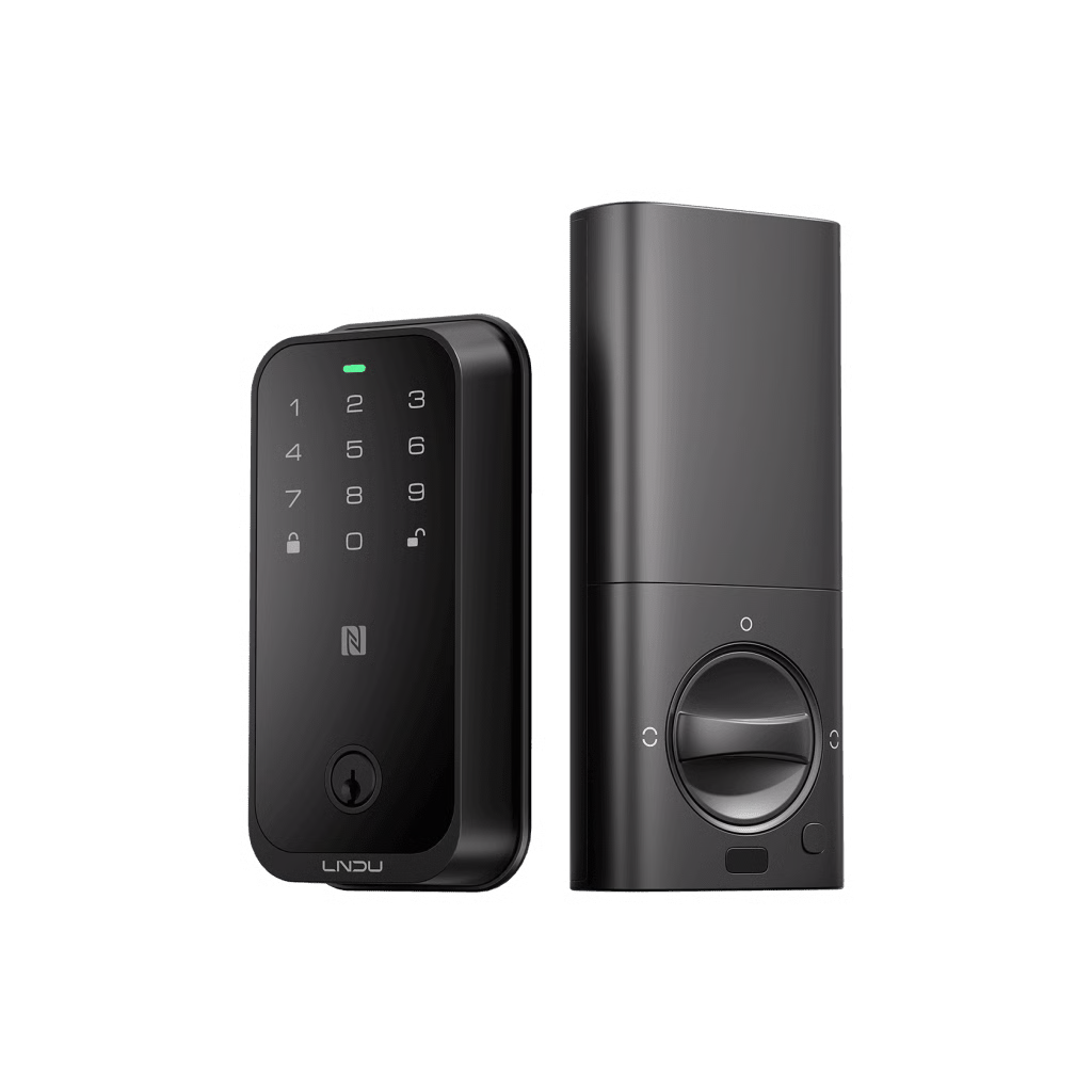 CERRADURA INTELIGENTE CON HUELLA DIGITAL LNDU HK01W / WIFI INTEGRADO / COMPATIBLE APPLE HOMEKIT / TECLADO TÁCTIL / 8 BATERÍAS AA / ESCANEO IPHONE-APPLE WATCH-FOB / BLOQUEO MANUAL Y AUTOMÁTICO / EXTERIOR IP54