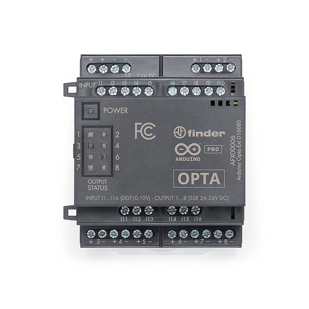 EXPANSIÓN DIGITAL ARDUINO OPTA® / 16 ENTRADAS PROGRAMABLES / 8 RELÉS / IP20 / COMPATIBLE PLC INDUSTRIAL / IOT INDUSTRIAL Y BUILDING AUTOMATION