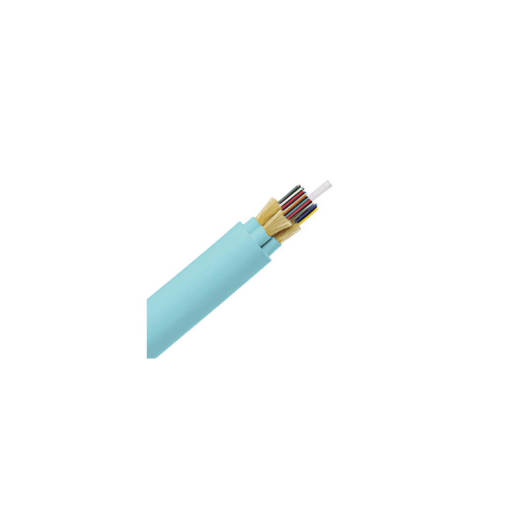 CABLE DE FIBRA OPTICA DE 48 HILOS, MULTIMODO OM3 50/125 OPTIMIZADA, INTERIOR, TIGHT BUFFER 900UM, NO CONDUCTIVA (DIELECTRICA), OFNR (RISER), PRECIO POR METRO