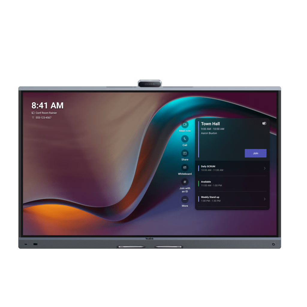 YEALINK MEETINGBOARD 86 PRO, CENTRO DE COLABORACIÓN INTELIGENTE CON IA, 4K UHD, ANDROID 13, MICRÓFONOS INTEGRADOS Y CÁMARA ULTRA GRAN ANGULAR