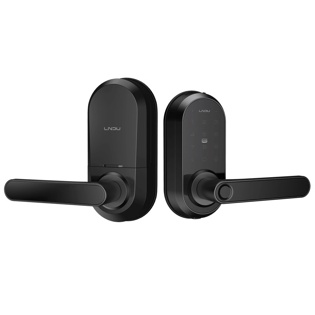 CERRADURA INTELIGENTE WI-FI / ESCÁNER DE HUELLA DIGITAL / TECLADO TÁCTIL / COMPATIBLE CON APP / 8 BATERÍAS AA / PUERTA INTERIOR Y EXTERIOR / FUNCIÓN NORMALMENTE ABIERTO / FCC CLASE B