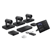 SISTEMA DE VIDEOCONFERENCIA MVC-S98-C5U-004 DE YEALINK DISEÑADO PARA SALAS EXTRA GRANDES CON TRIPLE CÁMARA INTELIGENTE Y FUNCIONES AVANZADAS DE IA