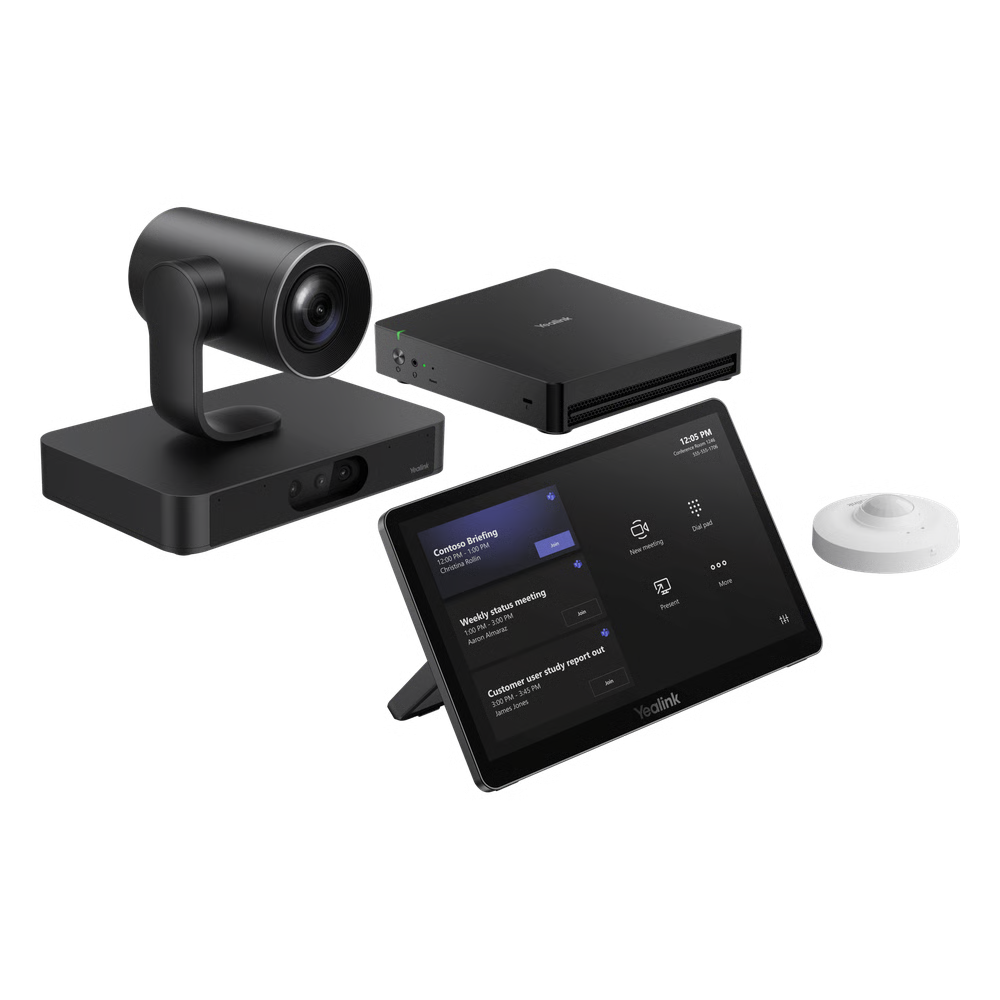 SISTEMA DE VIDEOCONFERENCIA YEALINK MVC-S80-C5U-000 PARA MICROSOFT TEAMS ROOMS CON TECNOLOGÍA DE IA COLABORATIVA Y CÁMARAS DUAL 4K