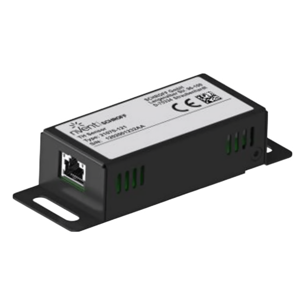 SENSOR EXTERNO / TEMPERATURA, HUMEDAD Y CONTACTO DIGITAL / HASTA 16 SENSORES EN CADENA / 2X RJ45 / CARCASA PLÁSTICA / MONTAJE FÁCIL