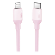 CABLE USB-C A LIGHTNING / CERTIFICADO MFI / 1 METRO / ADECUADO PARA IPHONE, IPAD, IPOD / CARGA RÁPIDA PD 20W /  SINCRONIZACIÓN DE DATOS DE HASTA 480 MBPS / GOMA DE SILICONA Y  TPE. / SUAVE AL TACTO / COLOR PINK