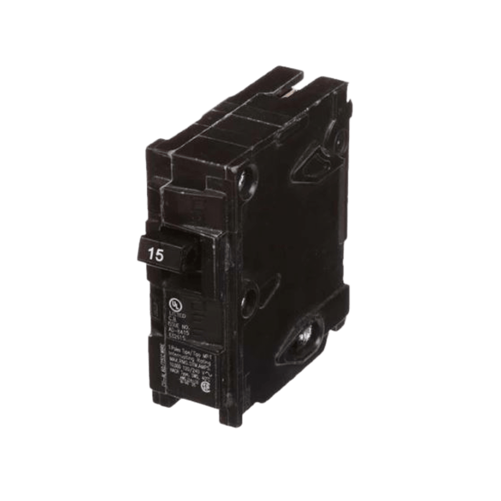 INTERRUPTOR AUTOMÁTICO ENCHUFABLE TIPO QP 1 POLO, 15 AMP.-Área Eléctrica-SIEMENS-Bsai Seguridad & Controles