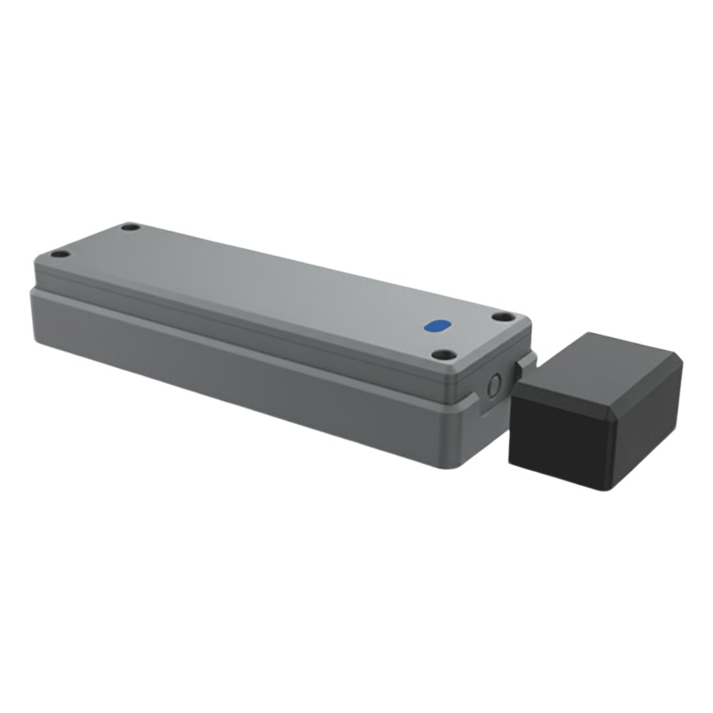 SENSOR DE PUERTA PEATONAL INALÁMBRICO / TECNOLOGÍA TRIO-FREQUENCY ANTI INTERFERENCIAS / ALCANCE MAGNÉTICO 25 MM / BATERÍA 3.6V 2600MAH / VIDA ÚTIL 2 AÑOS / COMPATIBLE CON PUERTAS SECCIONALES Y BATIENTES / SENSOR H
