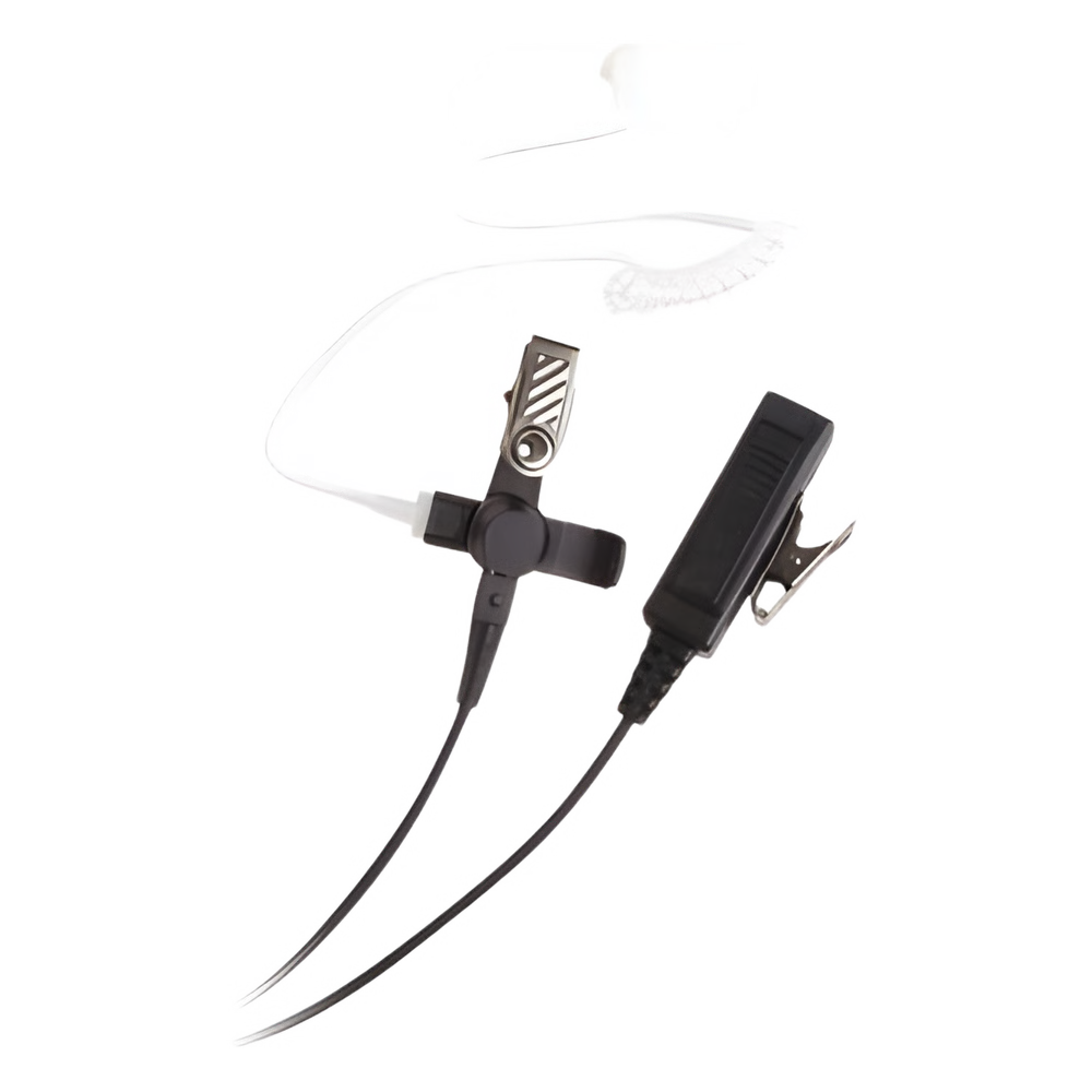 MICRÓFONO - AUDÍFONO DE DOS HILOS CON TUBO ACÚSTICO DE GRADO MÉDICO CON CONECTOR MULTIPIN PARA HYTERA Y TELOX