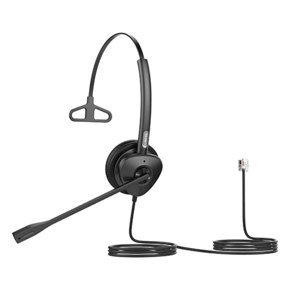 DIADEMA MONOAURAL CON AUDIO HD Y BRAZO AJUSTABLE DE 260°, CONEXIÓN RJ9 Y SONIDO DE ALTA DEFINICIÓN