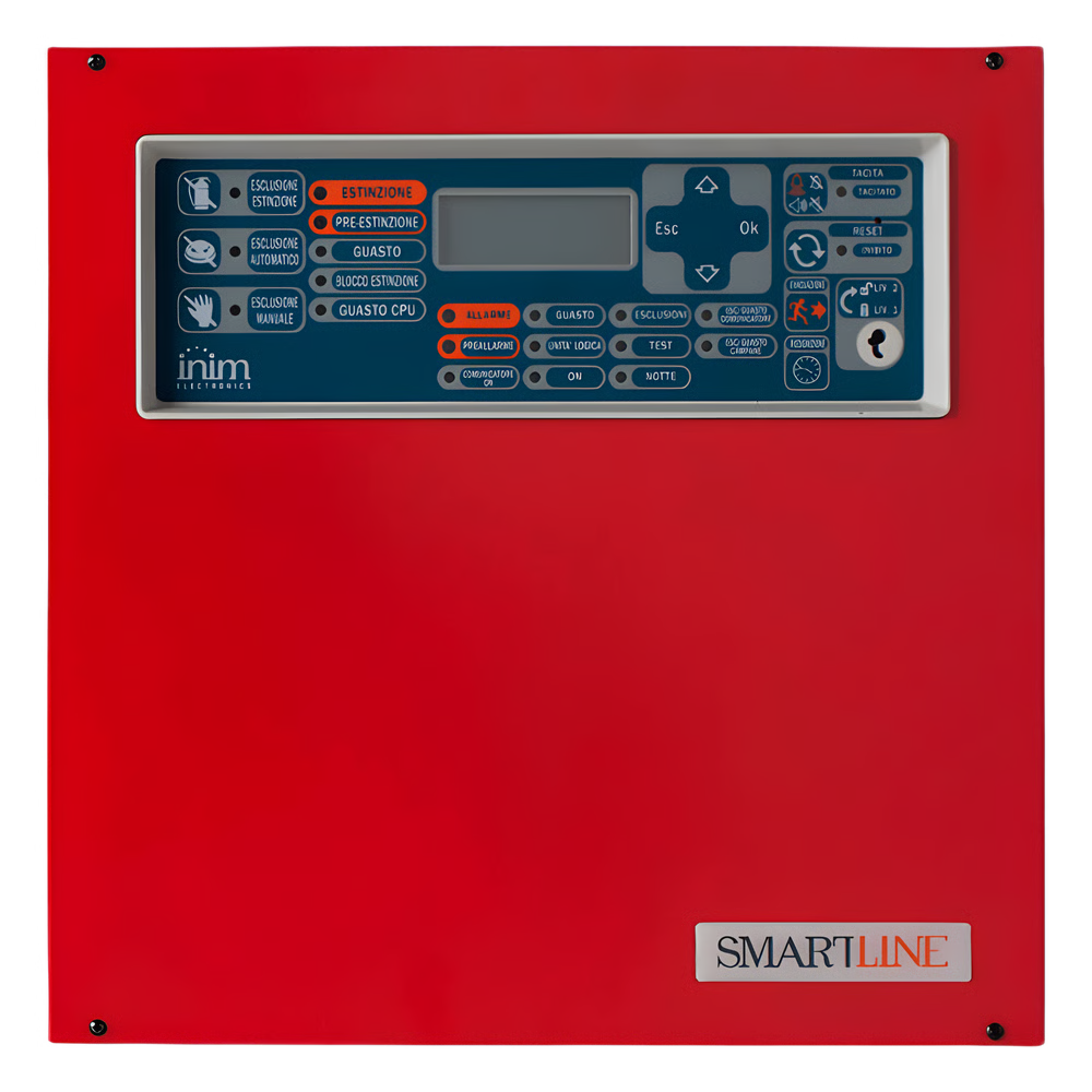 CENTRAL DE DETECCIÓN DE INCENDIO CONVENCIONAL SMARTLINE 020-4 | 4 ZONAS AMPLIABLES A 20 | HASTA 32 DISPOSITIVOS POR ZONA | 4 REPETIDORES REMOTOS | EN 54-2/4/21