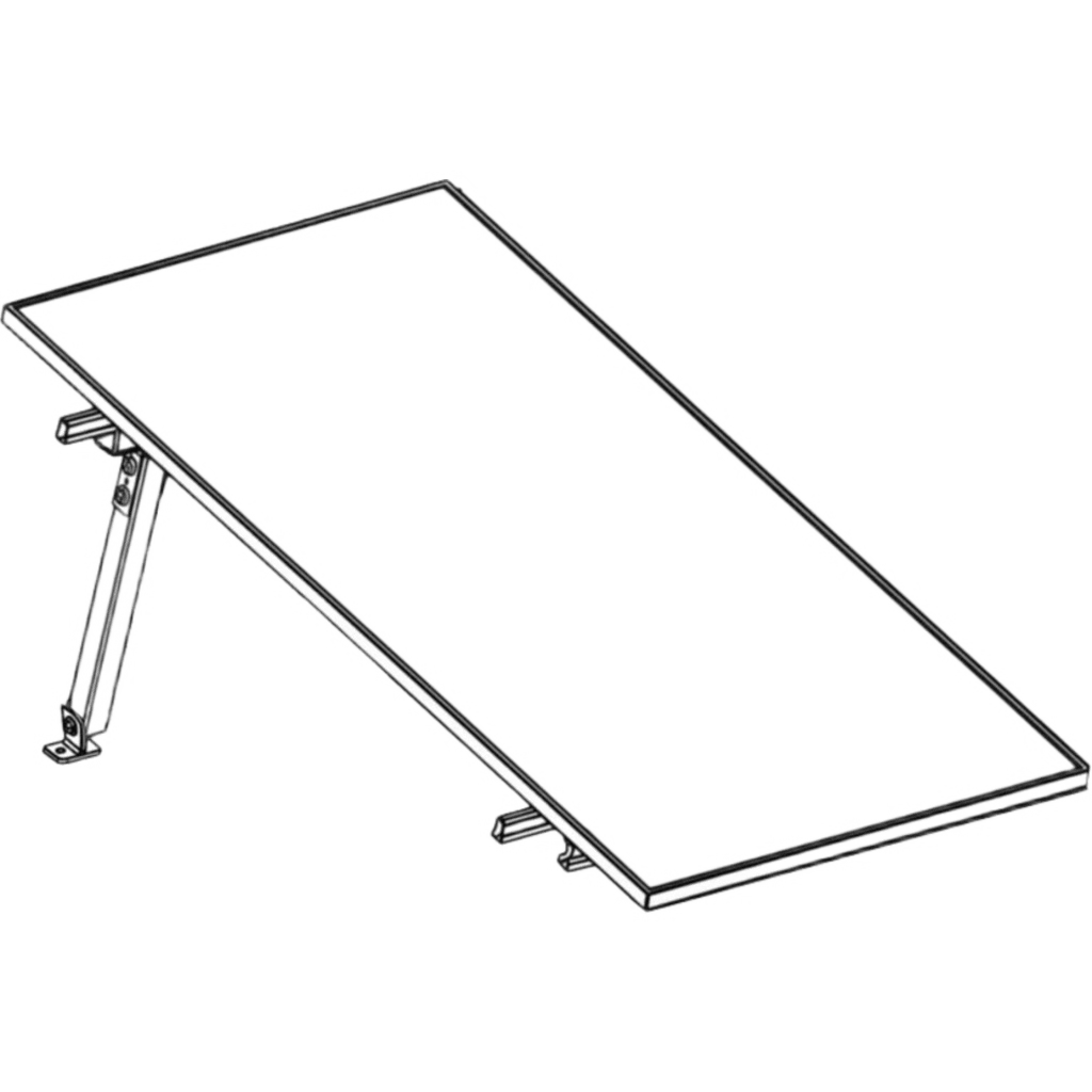 SISTEMA DE MONTAJE SOLAR BASEL / FLAT ROOF SINGLE ROW / 1 MODULO / RIEL N RAIL 4.72 / SOPORTES N3 BASEL / RESISTENCIA VIENTO 140 KM/H / INCLINACION 15 GRADOS