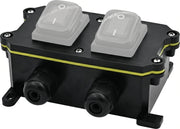 CAJA DE PLÁSTICO ABS/PA66 PARA INTERRUPTORES ACCESSPRO /  COMPATIBLE CON LOS INTERRUPTORES APB-0 SERIES / IP65 / 4 PUERTOS DE CONEXIÓN