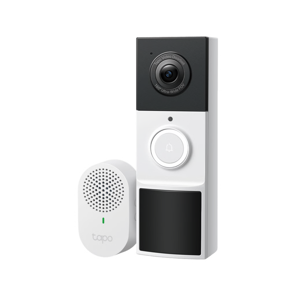 VIDEOPORTERO INALÁMBRICO TP-LINK TAPO D210 / RESOLUCIÓN 2K 3MP (2304 × 1296PX) / CAMPO DE VISIÓN 160° DFOV / BATERÍA 6400MAH RECARGABLE / DETECCIÓN IA PERSONAS-VEHÍCULOS / VISIÓN NOCTURNA COLOR /
