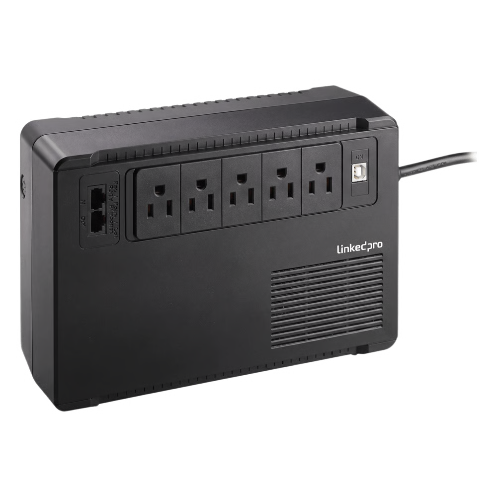 UPS DE 750 VA/375 W, TOPOLOGÍA STANDBY, ENTRADA 120 VCA NEMA 5-15P, DE ESCRITORIO, CON 8 TOMAS NEMA 5-15R