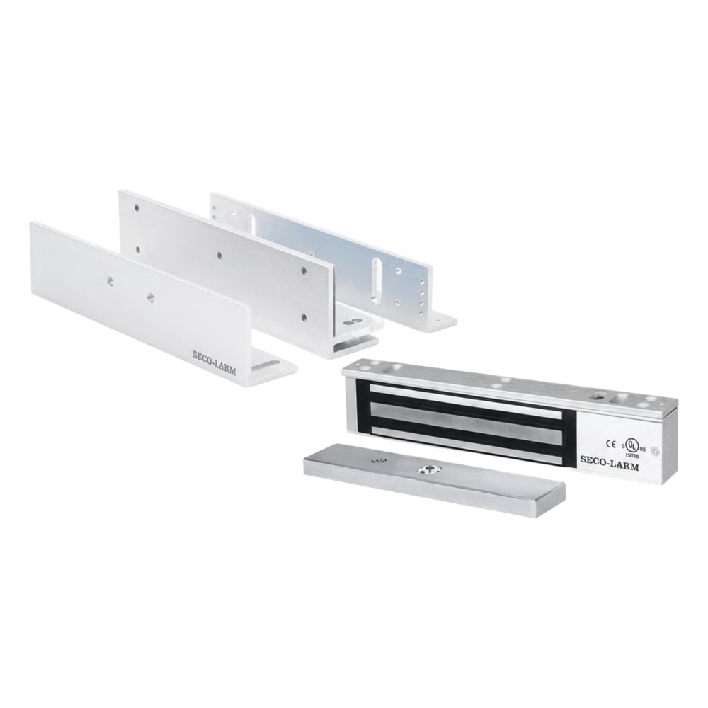KIT PARA CONTROL DE ACCESO INCLUYE CHAPA MAGNÉTICA DE 600 LBS / MONTAJE EN Z Y L /  USO INTERIOR / CERTIFICACIÓN UL / COLOR PLATA